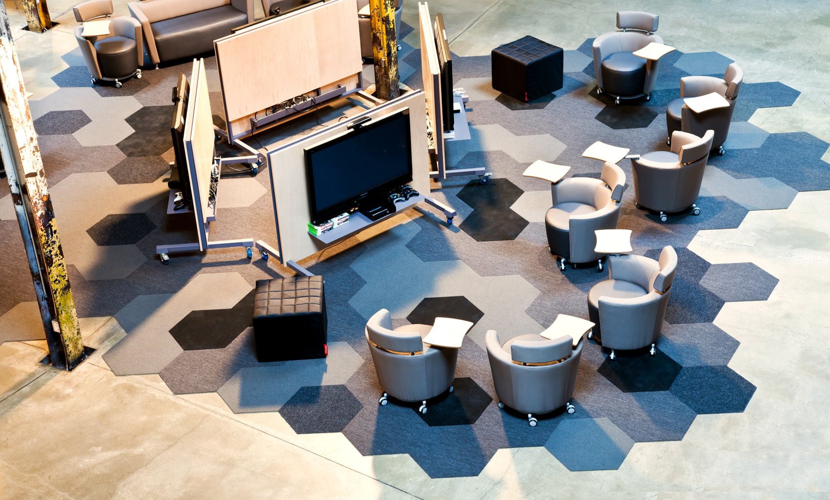 Family of carpets for Autodesk office hall
